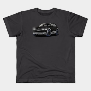 Hyundai Ioniq 5 Black Electric Car Kids T-Shirt